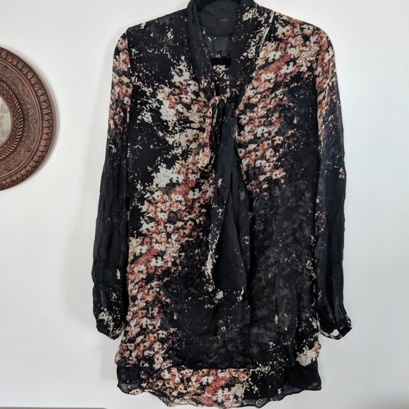 Intermix tunic sheer double lined top or dress - Picture 4 of 8